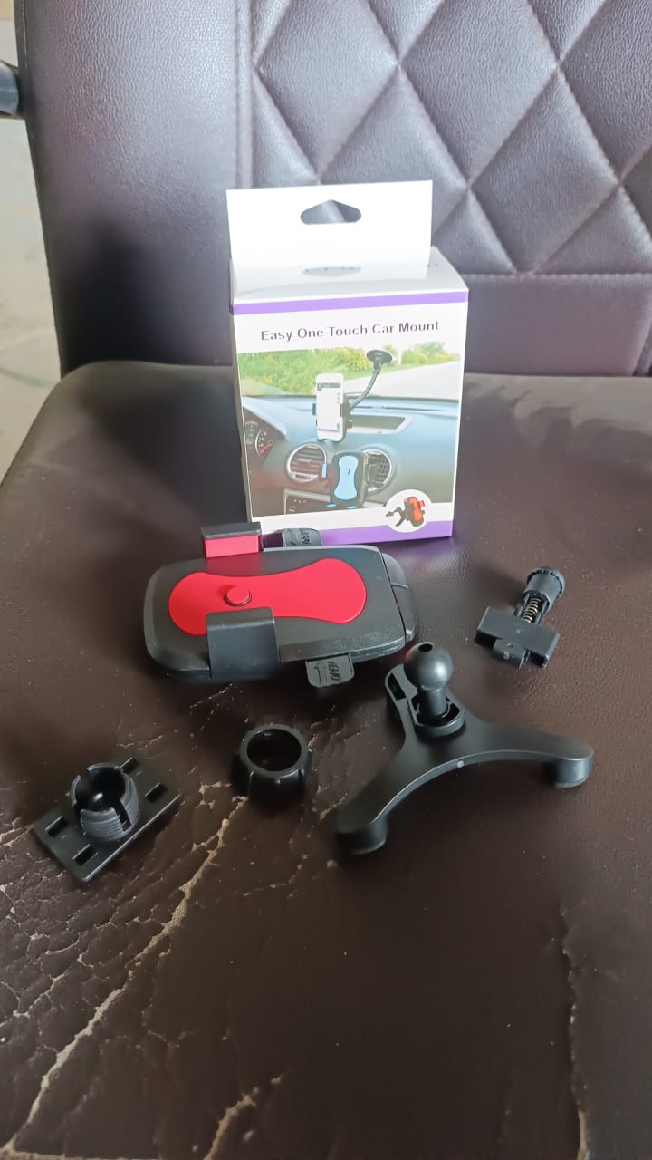 Premium Easy One Touch Car Mobile Holder Mount (1 Pc)