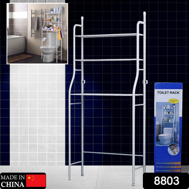 8803 Multi-layer The Toilet Storage Rack Metal Bathroom Shelf Space Saving Organizer For Laundry Room Wash Basin Floor Stand