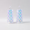 Decorative Led Candle Lights With Holographic Finish (2 Pc Set)