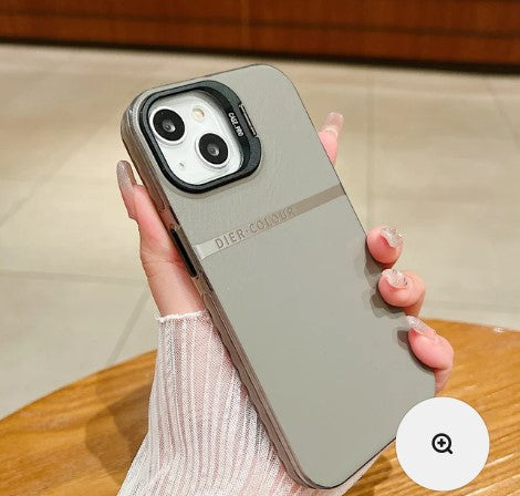 Soft Leather Pattern with Camera Kickstand