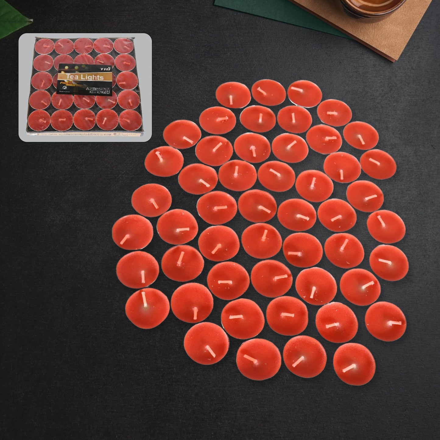 Tealight Candles Set, Smokeless Candles, Tealight Diwali Candles for Diwali, Home Decor, Decoration, Party, Festivals for Mood Dinners Parities Home Decoration Wedding Candle, Diwali (50 Pcs set)