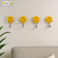 Multipurpose Self-Adhesive 4 hooks for wall Hook (1 Pc)