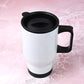 Stainless Steel Vacuum Insulated Mug with Lid (1 Pc / Mix Design & Color)