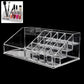 16 Compartment Cosmetic Makeup Jewellery Lipstick Storage Organiser Box, Cosmetic Storage Box Make-up Lipstick Organizer / Lipstick Holder Case  Transparent