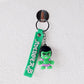 Cute Cartoon Silicone 3D Key Chain with Metal Hook & Strap (Pack of 1)