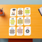 Kid kraft Early Learner 32-Piece Number Flashcard Set