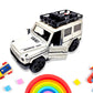 Alloy Metal Pull Back Die-cast Car, Jeep Model Car Off Road Die cast Metal Pullback Toy car with Doors Open Boys Gifts Toys for Kids Age 3+ Years (Pack of 1)