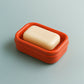 Premium Quality Rectangular Brick Red Plastic Soap Case (1 Pc)