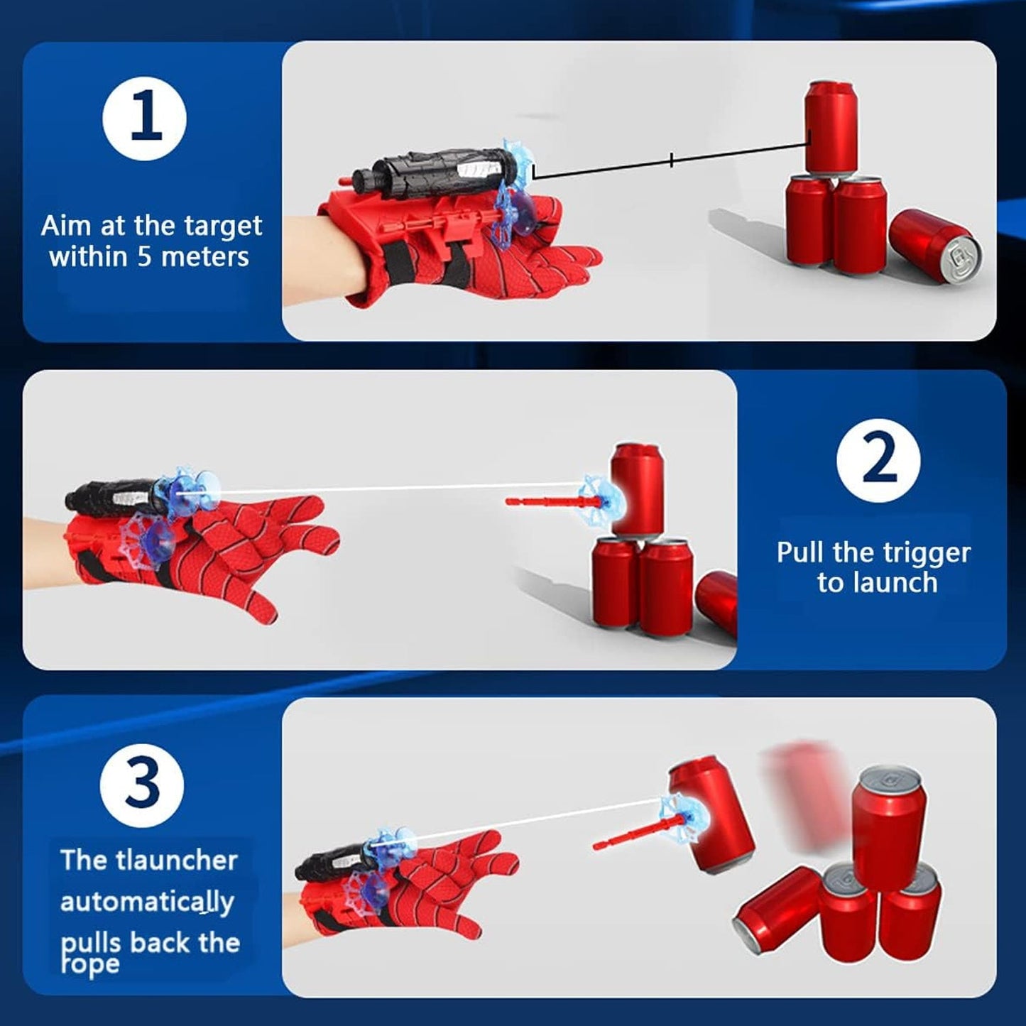 Web Shooter Toy – Superhero Wrist Launcher for Kids Role-Play Fun