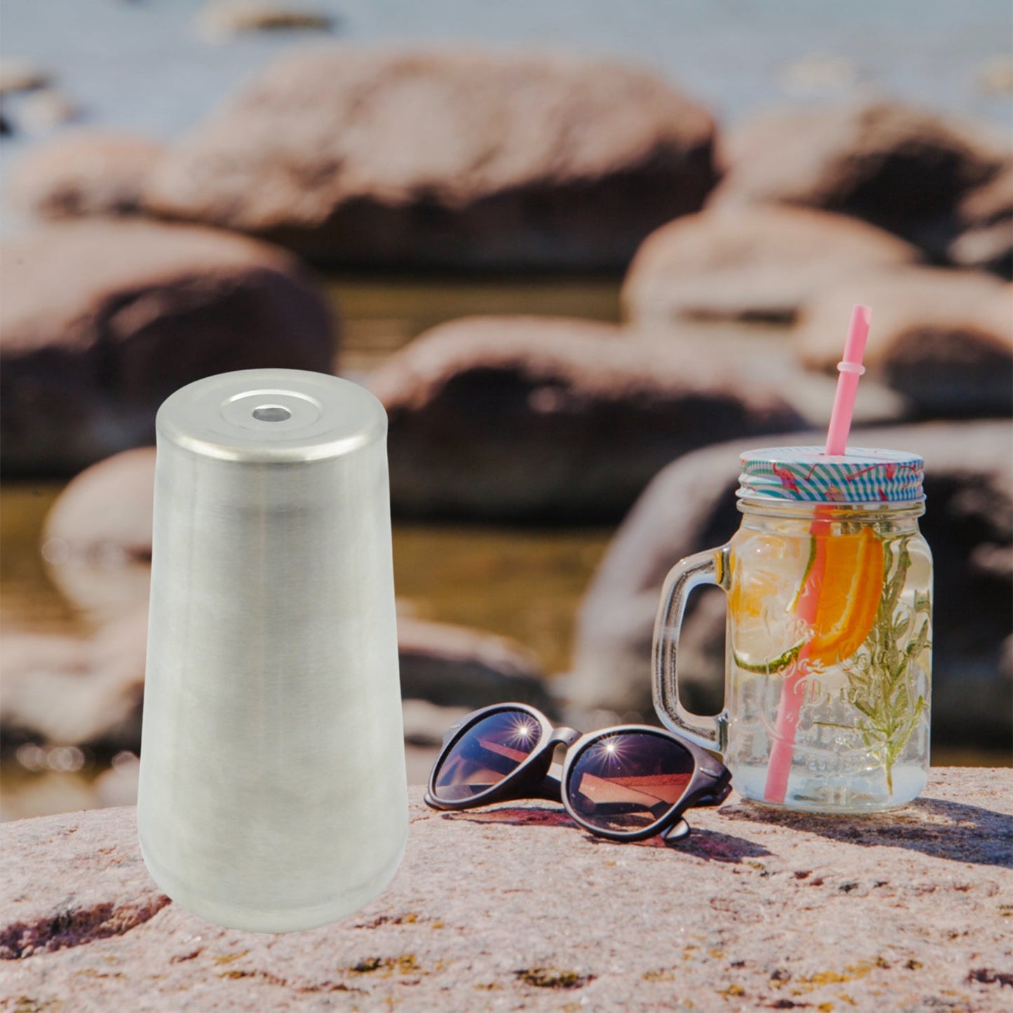 Stainless Steel Vacuum Insulated Travel Mug – Unbreakable Reusable Drinking Glass for Home & Office (1 Pc)