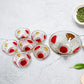 Rose glass Multipurpose Pudding / Dessert / Ice Cream Bowl Set for Home use, Home & Kitchen Serving Bowl for Sundae, Sweets, Snacks, Fruit, Pudding, Nuts or Dip, Serving Bowls 6 Medium & 1 Big Bowl (Set of 7 pc)