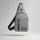 Waterproof Anti Theft Cross-body fanny pack waist bag, Shoulder Bags Chest Men Casual fashion USB Charging earphone hook Sling Travel Bag (1 Pc)