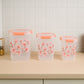 Square 3 Pcs Floral Printed Airtight Storage Container Set – Approx 2.8 Ltr, 4.5 Ltr, 6.9 Ltr (3 Pcs Set)