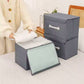 Small Foldable Storage Box With Lid And Handles, Cotton And Linen Storage Bins And Baskets Organizer For Nursery, Closet, Bedroom, Home (28×20×16 Cm / 1 pc)