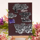 Reusable Transparent Rubber Stamp for Paper Crafts (Mix Design / 1 Sheet)
