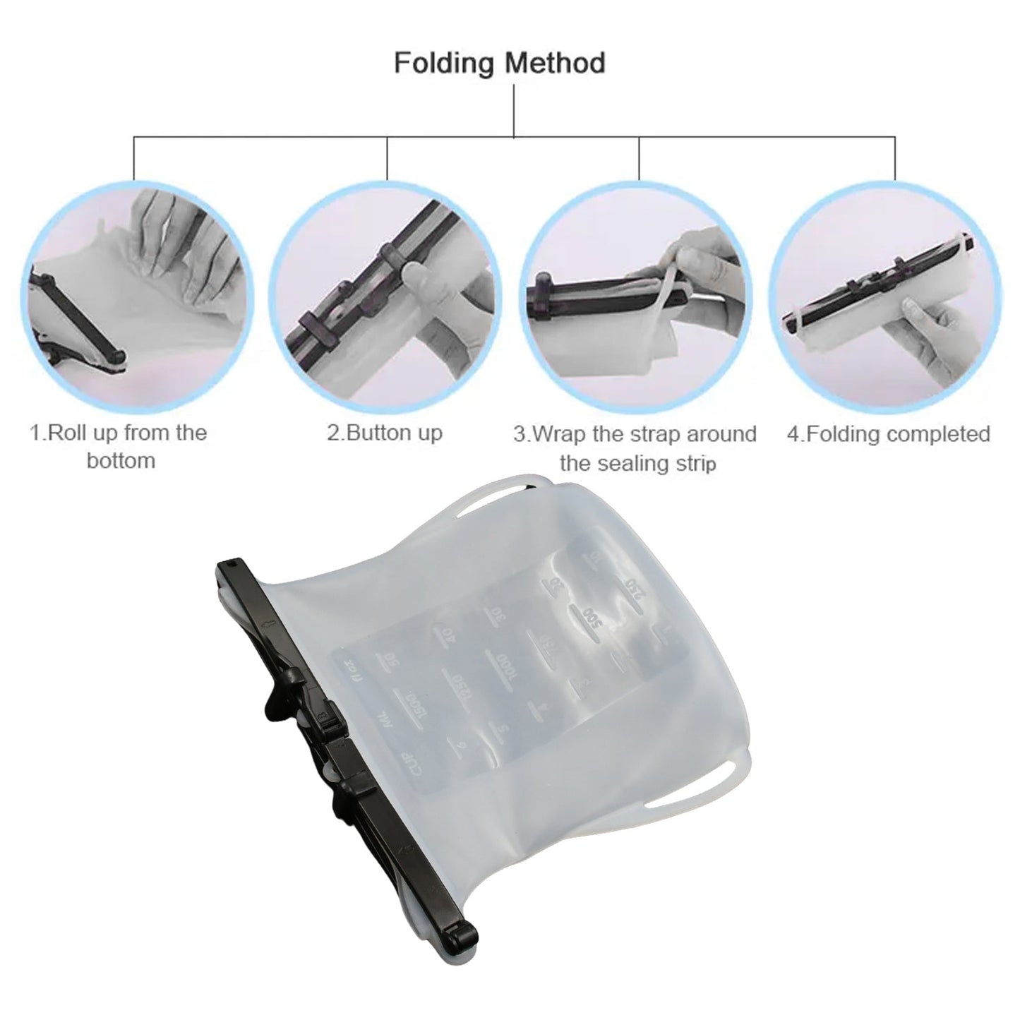Reusable Silicone Food Storage Bag – Leakproof, Flat Bottom, Freezer & Microwave Safe, BPA-Free Snack & Sandwich Bag (1 Pc)