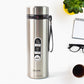 Stainless Steel Vacuum Insulated Water Bottle – 900ML Approx, Leak-Proof, Wide Mouth with Hanging Strap (Mix Color)