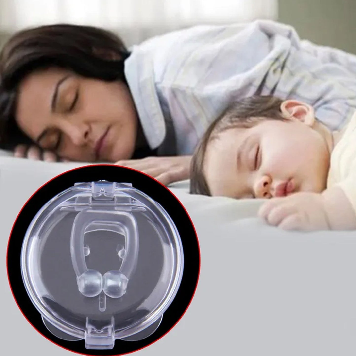 Anti-Snore Nose Clip for Heavy Snorers (Silicone, 1 Pc)