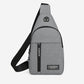 Waterproof Anti Theft Cross-body fanny pack waist bag, Shoulder Bags Chest Men Casual fashion USB Charging earphone hook Sling Travel Bag (1 Pc)