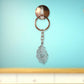 Elegant Cutout Peacock Feather Keychain