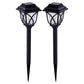 Solar lights at night