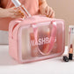 Big Zippered Cosmetic Pouch, Toiletry Bag for Cosmetics (1 Pc)