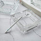 Square Glass Misti Crystal Quality Cigar Cigarette Ashtray Round Tabletop for Home Office Indoor Outdoor Home Decor