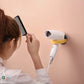 Wall Mount Hair Dryer Holder with Suction Cup, Plastic Wall Bracket for Bathroom, Beauty Salon / Home Use Self Adhesive Hair Dryer Stand Rack (1 Pc)