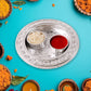 Round Shape Special Puja Thali, Kumkum Thali Holder (1 Pc / Small)