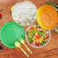 Burger Shape Lunch Box – Double Layer 1000ml Food Container with 2 Spoons for Kids