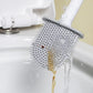 Bathroom brush with silicone handle