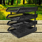 4-Layer Multifunctional File Rack with Drawers for Office Desk
