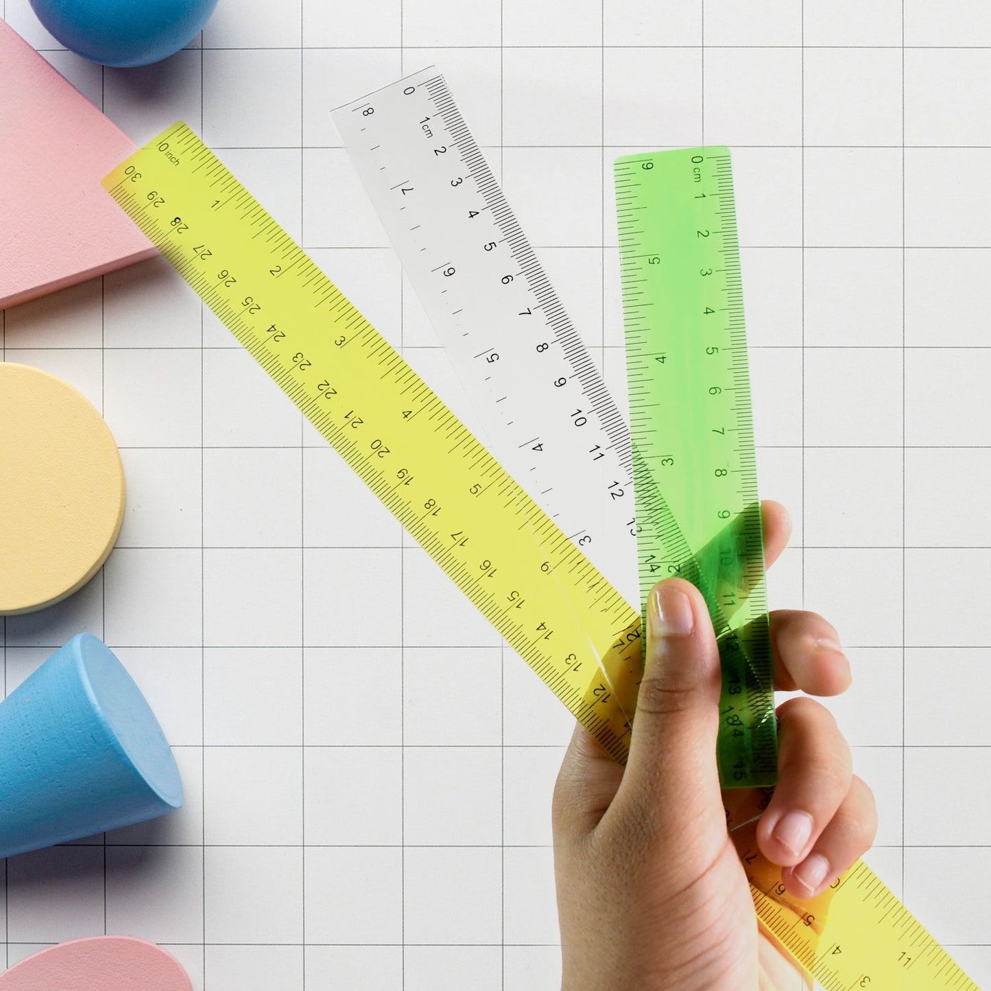 Premium Quality Assorted Plastic Ruler (1 Pc & Mix Design)