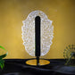 Elegant Feather Shape Crystal Table Lamp (1 Pc)