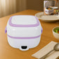 Electric Lunch Box Portable Food Warmer Food Heating Lunch Box Removable Food-Grade Stainless Steel Compartments, 220V 200W, for Car, Truck, office 