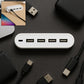 4in1 hub is USB For Pen drive, Mouse, Keyboards, Camera, Mobile, Tablet, PC, Laptop, TV, Study table, CHARGING Extension HUB Portable (1 pc)