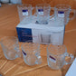Glass Coffee & Tea Cup / Mug With Handle, Water glass (6 pcs Set / 225 ML)