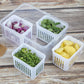 Fridge Storage Boxes Freezer Storage Containers Container For Kitchen Storage Set Storage In Kitchen Vegetable Storage Draining Crisper Refrigerator Food Box (1 Pc)