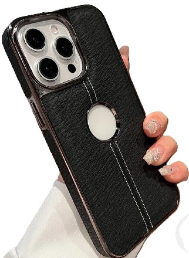 Leather Stich Logo design for 15 PLus (Black)