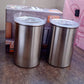 Multipurpose Stainless Steel Airtight Containers with See Through Lid (2 Pc Set / 1000 ML)