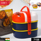 Lunch box with strap handle