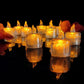 12 Pcs Flameless and Smokeless Decorative Acrylic Candles Transparent Led Tea Light Candle for Gifting, House, Diwali, Christmas, Festival, Events Decor Candles, Diwali