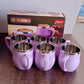 Apex Chit-Chat Double Wall Stainless Steel Mug Set (6Pc/200ml) Approx