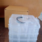 3-Tier 18 Sections Transparent Stackable Adjustable Compartment Slot Plastic Craft Storage Box