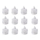 12 Pcs Flameless and Smokeless Decorative Acrylic Candles Transparent Led Tea Light Candle for Gifting, House, Diwali, Christmas, Festival, Events Decor Candles, Diwali