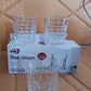 Premium Crystal-Style Glass Tumbler Set (6 Pc / 210 ML)