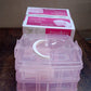 Versatile 18-Grid 3-Layer Transparent Plastic Organizer Box with Adjustable Dividers for Jewelry & Fishing Hooks
