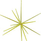 3D Gold Star Hanging Decoration Star, Acrylic Look  Hanging Luminous Star for Windows, Home, Garden Festive Embellishments for Holiday Parties Weddings Birthday Home Decoration (Medium)