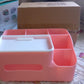 6-Compartment Desk Organizer – Multi-Function Storage for Tissue, Stationery, Remote & Mobile (Home/Office)
