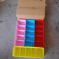 Desktop Storage Organizer Box Set - 5 Grid Compartments for Clothing, Underwear, Socks & Ties (4-Piece)